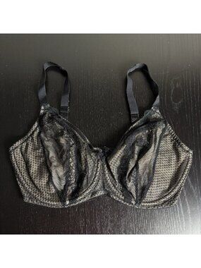 WACOAL Size 36DDD Black/Nude Absolutely Fabulous Underwire Bra, Style 851143